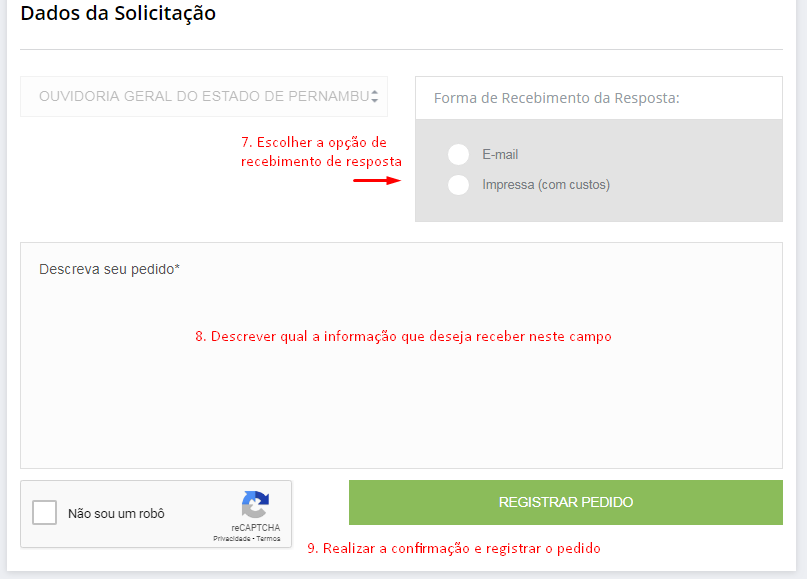 Detalhamento da Informação