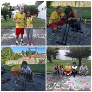 Profissionais realizam treino funcional