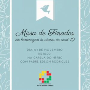 Missa de Finados em homenagem às vítimas da COVID-19