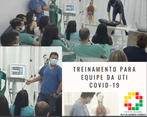 Equipe da UTI passa por treinamento sobre PCR e RCP