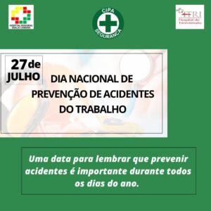 Dia Nacional de Prevenção de Acidentes do Trabalho