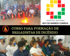 Equipe do HRRBC passa por formação da Brigada de Incêndio