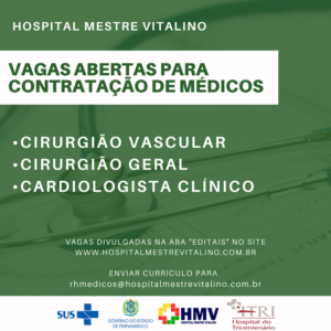 HMV está com processo seletivo aberto para contratação de médicos