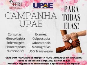 UPAE realiza ações voltadas para o Dia Internacional da Mulher