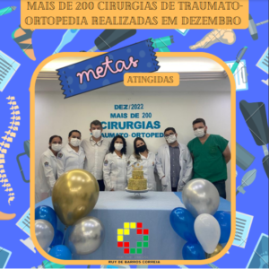 HRRBC bate meta de cirurgias em traumato-ortopedia