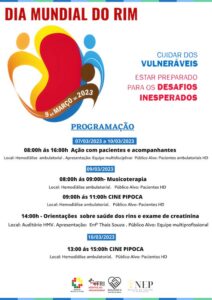 Unidade de Hemodiálise do HMV celebra Dia Mundial do Rim