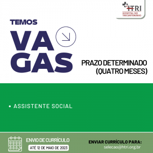HTRI abre vaga para assistente social