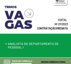 NGC abre seleção para setor de DP