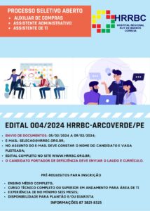 HRRBC inicia processo seletivo