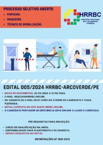 HRRBC abre novo edital