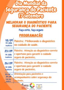 HMV celebra o Dia Mundial da Segurança do Paciente com programação especial